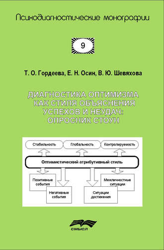 Тамара Гордеева, В. Шевяхова, Е. Осин, Диагностика оптимизма как стиля объяснения успехов и неудач: Опросник СТОУН