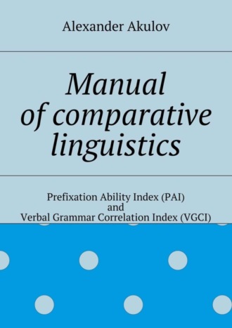 Alexander Akulov, Manual of comparative linguistics