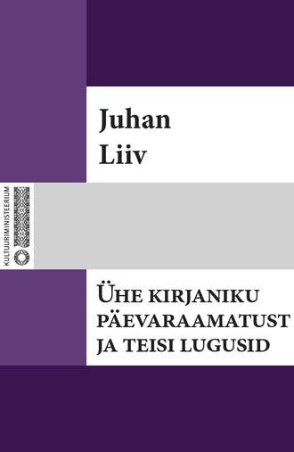 Juhan Liiv, Ühe kirjaniku päevaraamatust ja teisi lugusid