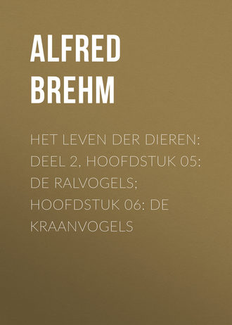 Alfred Brehm, Het Leven der Dieren: Deel 2, Hoofdstuk 05: De Ralvogels; Hoofdstuk 06: De Kraanvogels