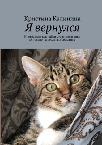 Кристина Калинина, Я вернулся. Инструкция как найти утерянного кота. Основано на реальных событиях