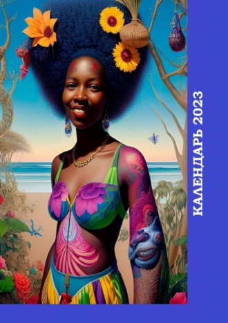 Валерий Жиглов, Календарь-2023. Женщины Африки, цветочный художественный стиль