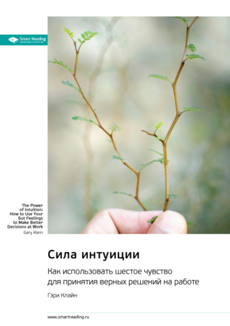 Сила интуиции. Как использовать шестое чувство для принятия верных решений на работе. Гэри Клайн. Саммари Smart Reading, Сила интуиции. Как использовать шестое чувство для принятия верных решений на работе. Гэри Клайн. Саммари