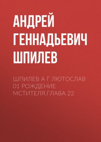 Андрей Шпилев, Шпилев А Г Лютослав 01 Рождение мстителя.Глава 22