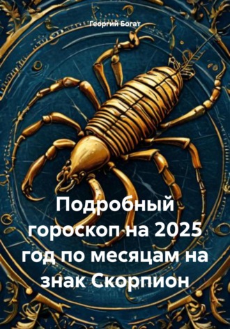 Георгий Богат, Подробный гороскоп на 2025 год по месяцам на знак Скорпион