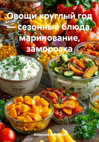 Овощи круглый год – сезонные блюда, маринование, заморозка Романова Виктория, Овощи круглый год – сезонные блюда, маринование, заморозка