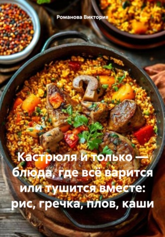Кастрюля и только – блюда, где всё варится или тушится вместе: рис, гречка, плов, каши Романова Виктория, Кастрюля и только – блюда, где всё варится или тушится вместе: рис, гречка, плов, каши