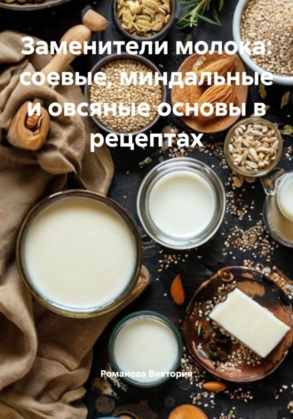 Заменители молока: соевые, миндальные и овсяные основы в рецептах Романова Виктория, Заменители молока: соевые, миндальные и овсяные основы в рецептах