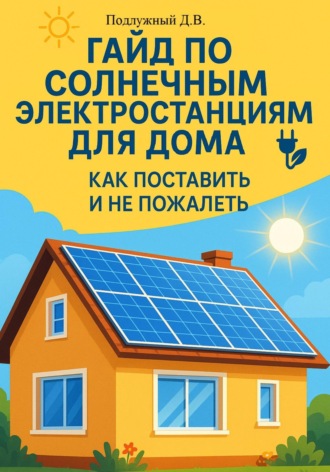 Дмитрий Подлужный, Гайд по солнечным электростанциям для дома. Как поставить и не пожалеть