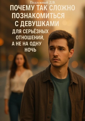 Дмитрий Подлужный, Почему так сложно познакомиться с девушками для серьёзных отношений, а не на одну ночь