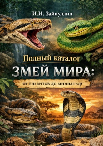 Полный каталог змей мира: от гигантов до миниатюр Ильвир Зайнуллин, Полный каталог змей мира: от гигантов до миниатюр
