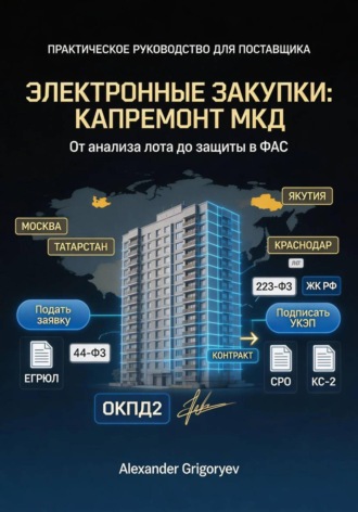 Специалист по электронным закупкам в сфере капремонта МКД: практическое руководство для поставщика , Специалист по электронным закупкам в сфере капремонта МКД: практическое руководство для поставщика