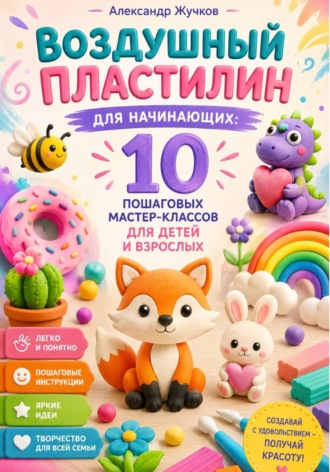 Воздушный пластилин для начинающих 10 пошаговых мастер-классов для детей и взрослых , Воздушный пластилин для начинающих 10 пошаговых мастер-классов для детей и взрослых