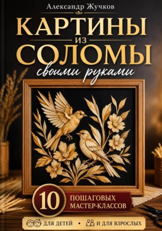 Картины из соломы своими руками. 10 пошаговых мастер-классов для детей и взрослых , Картины из соломы своими руками. 10 пошаговых мастер-классов для детей и взрослых