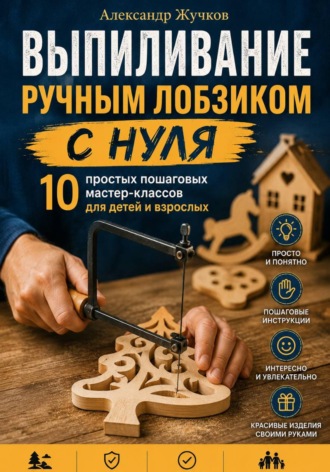 Выпиливание ручным лобзиком с нуля. 10 простых пошаговых мастер-классов для детей и взрослых , Выпиливание ручным лобзиком с нуля. 10 простых пошаговых мастер-классов для детей и взрослых